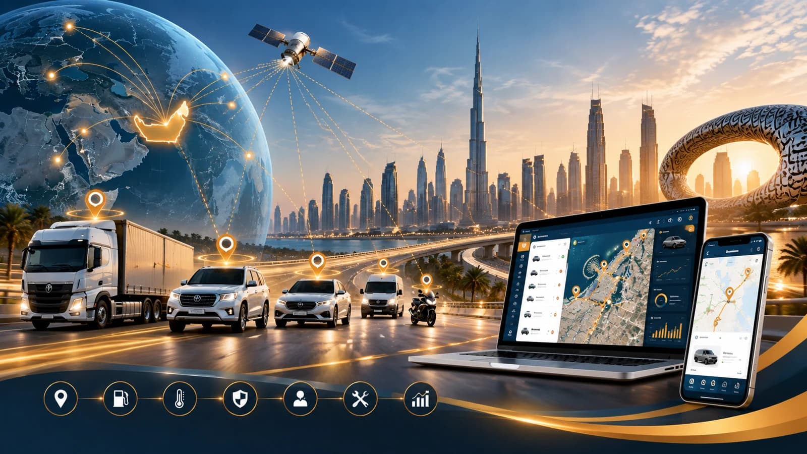 Advanced GPS tracking with live maps and fleet visibility