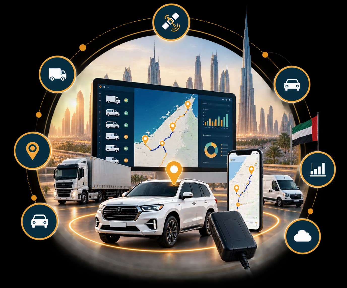 Etqan GPS fleet intelligence platform