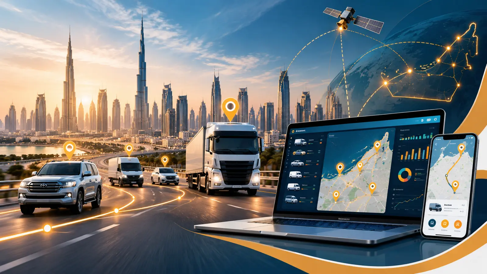 Etqan GPS fleet tracking across the UAE